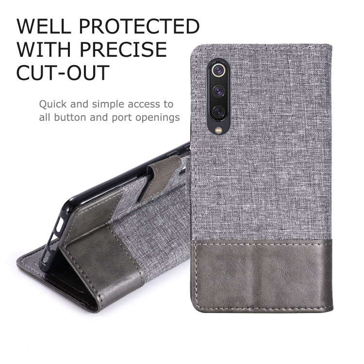 For Xiaomi Mi 9 SE MUXMA MX102 Horizontal Flip Canvas Leather Case with Stand & Card Slot & Wallet Function