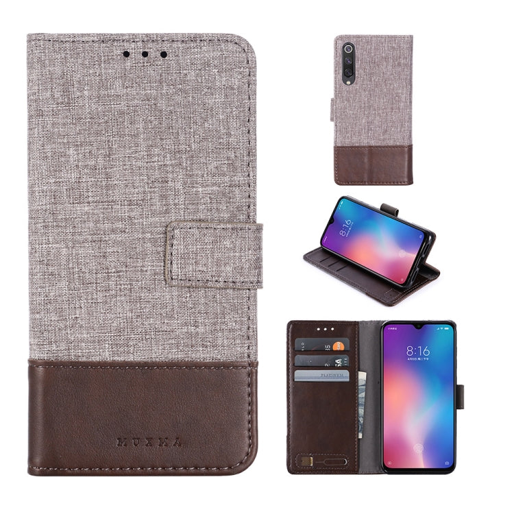 For Xiaomi Mi 9 SE MUXMA MX102 Horizontal Flip Canvas Leather Case with Stand & Card Slot & Wallet Function