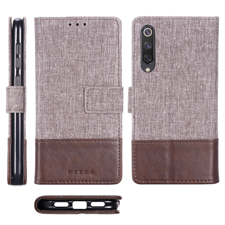 For Xiaomi Mi 9 SE MUXMA MX102 Horizontal Flip Canvas Leather Case with Stand & Card Slot & Wallet Function