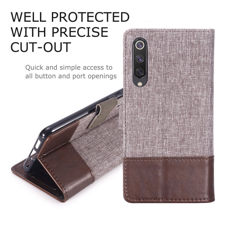 For Xiaomi Mi 9 SE MUXMA MX102 Horizontal Flip Canvas Leather Case with Stand & Card Slot & Wallet Function