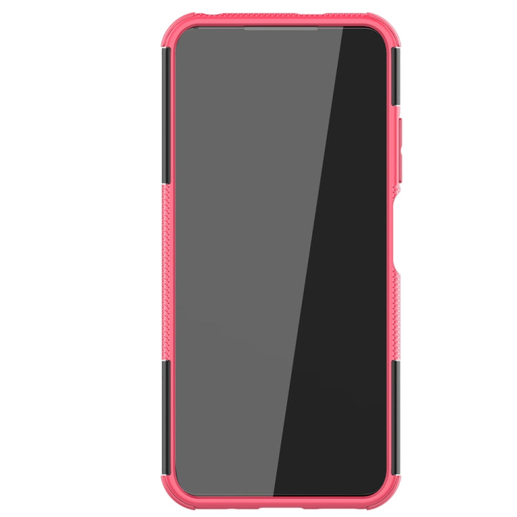 For Xiaomi Redmi Note 10 5G Tire Texture Shockproof TPU+PC Protective Case with Holder