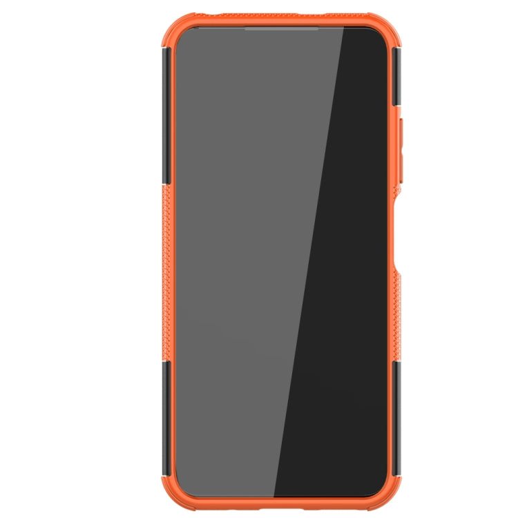 For Xiaomi Redmi Note 10 5G Tire Texture Shockproof TPU+PC Protective Case with Holder