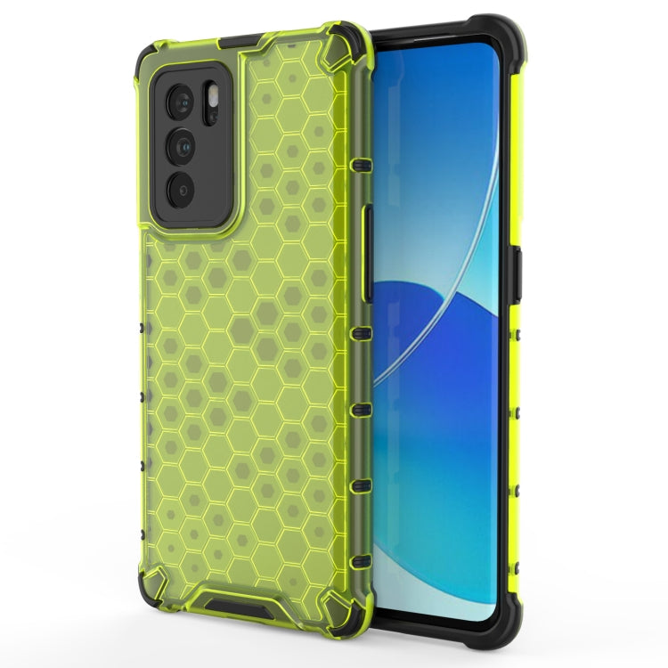 For OPPO Reno6 Pro 5G Shockproof Honeycomb PC + TPU Protective Case