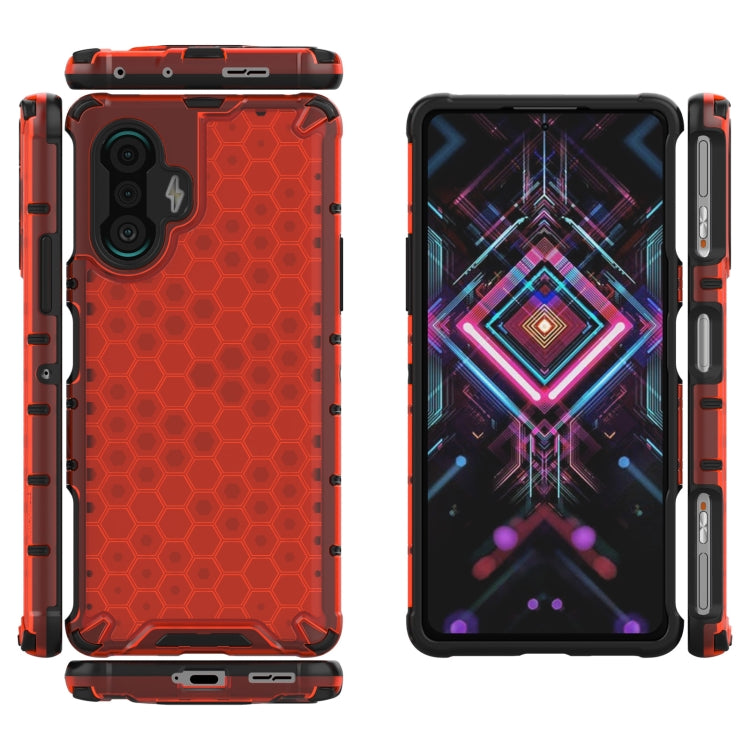 For Xiaomi Redmi K40 Gaming Shockproof Honeycomb PC + TPU Protective Case