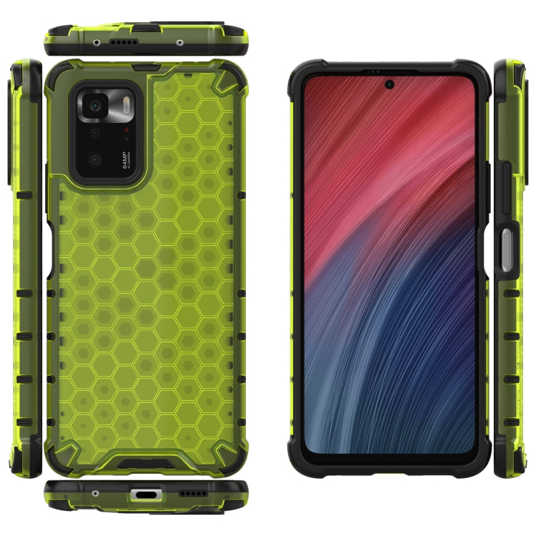 For Xiaomi Redmi Note 10 Pro 5G Shockproof Honeycomb PC + TPU Protective Case