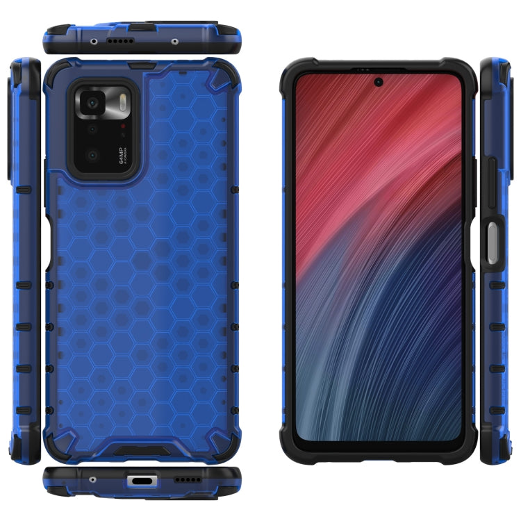 For Xiaomi Redmi Note 10 Pro 5G Shockproof Honeycomb PC + TPU Protective Case