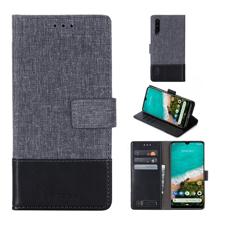 For Xiaomi Mi A3 MUXMA MX102 Horizontal Flip Canvas Leather Case with Stand & Card Slot & Wallet Function