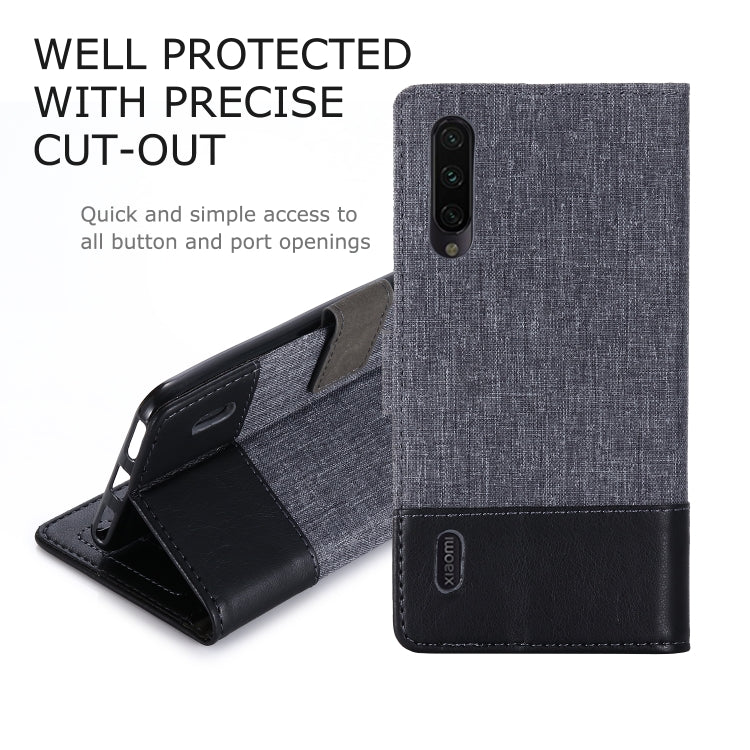 For Xiaomi Mi A3 MUXMA MX102 Horizontal Flip Canvas Leather Case with Stand & Card Slot & Wallet Function