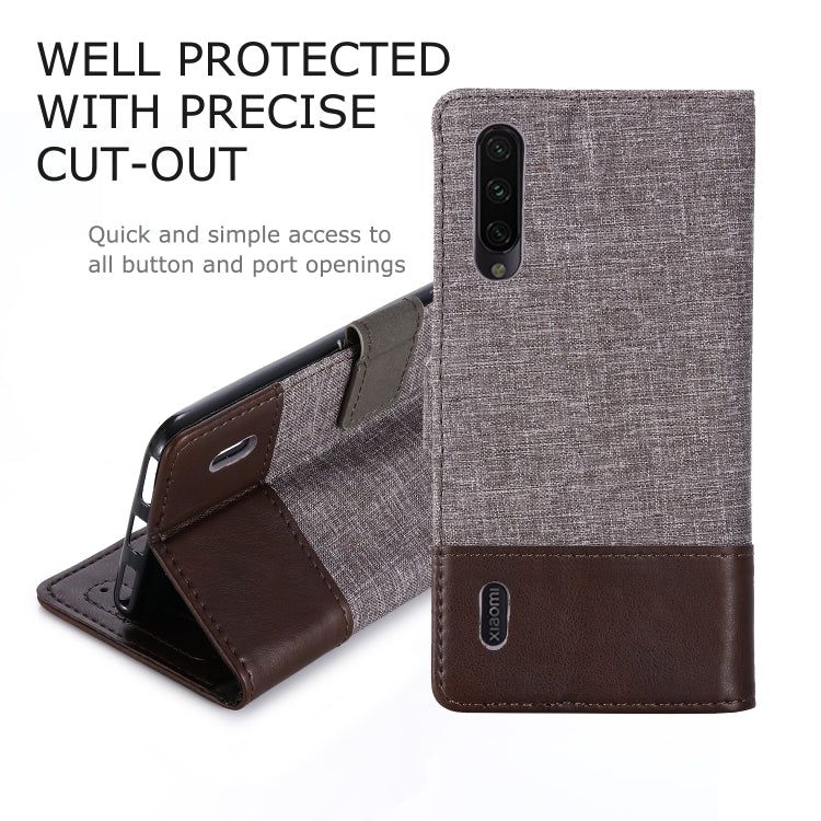 For Xiaomi Mi A3 MUXMA MX102 Horizontal Flip Canvas Leather Case with Stand & Card Slot & Wallet Function