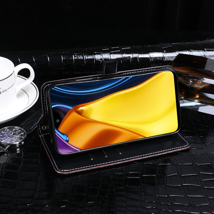 For Xiaomi Poco M3 Pro 5G idewei Crocodile Texture Horizontal Flip Leather Case with Holder & Card Slots & Wallet