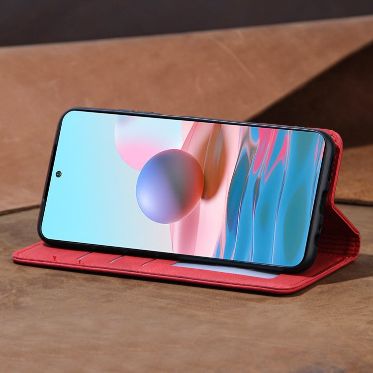 For Xiaomi Mi 10T Lite Skin Feel Pressure Line Magnetic Horizontal Flip Leather Case with Holder & Card Slot & Wallet & Photo Frame