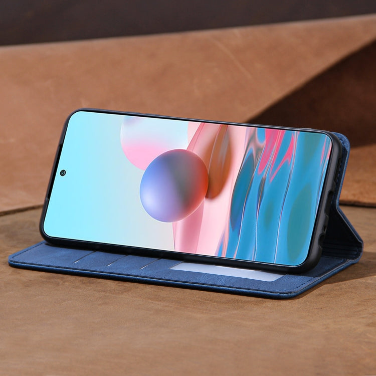 For Xiaomi Mi 10T Lite Skin Feel Pressure Line Magnetic Horizontal Flip Leather Case with Holder & Card Slot & Wallet & Photo Frame