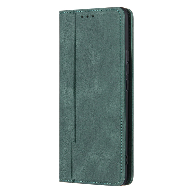 For Xiaomi Mi 11 Skin Feel Pressure Line Magnetic Horizontal Flip Leather Case with Holder & Card Slot & Wallet & Photo Frame