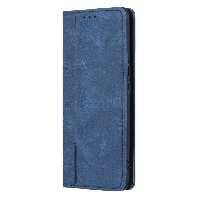 For Xiaomi Mi 11 Skin Feel Pressure Line Magnetic Horizontal Flip Leather Case with Holder & Card Slot & Wallet & Photo Frame