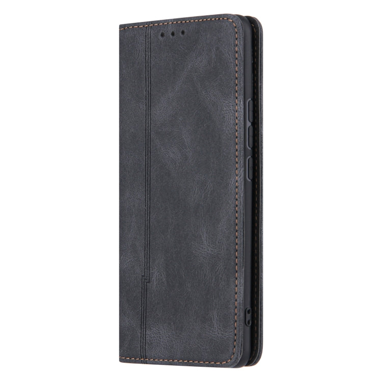 For Xiaomi Mi 11 Lite Skin Feel Pressure Line Magnetic Horizontal Flip Leather Case with Holder & Card Slot & Wallet & Photo Frame