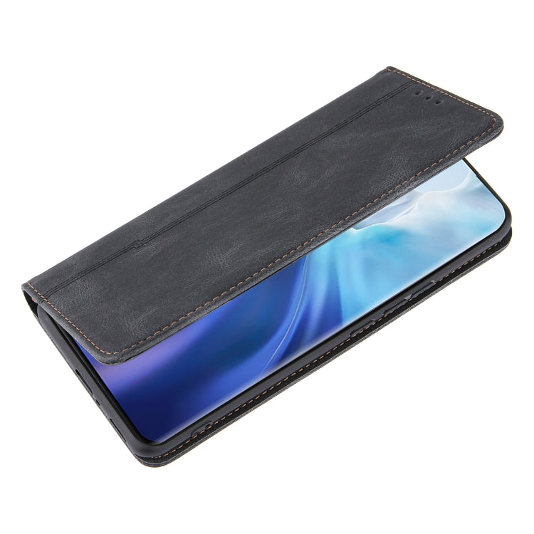 For Xiaomi Mi 11 Lite Skin Feel Pressure Line Magnetic Horizontal Flip Leather Case with Holder & Card Slot & Wallet & Photo Frame