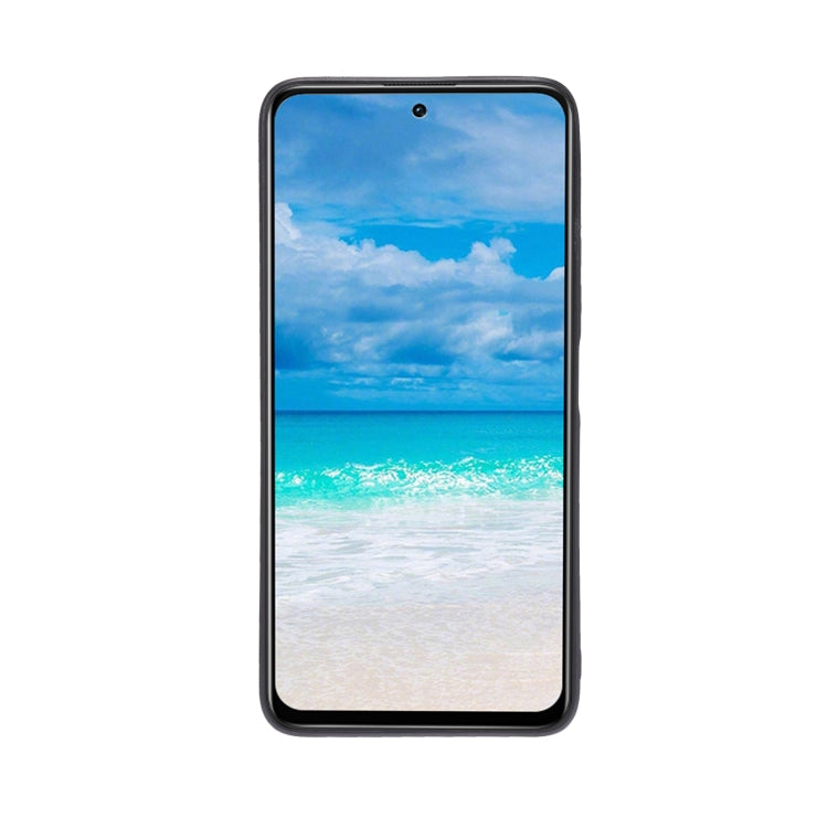 For Xiaomi Redmi Note 10 Pro 5G Double Buckle PU + TPU Shockproof Magnetic Protective Case with Card Slot & Holder