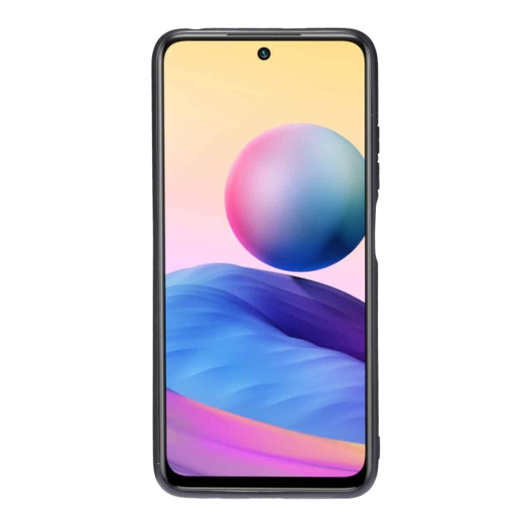 For Xiaomi Redmi Note 10 5G Double Buckle PU + TPU Shockproof Magnetic Protective Case with Card Slot & Holder