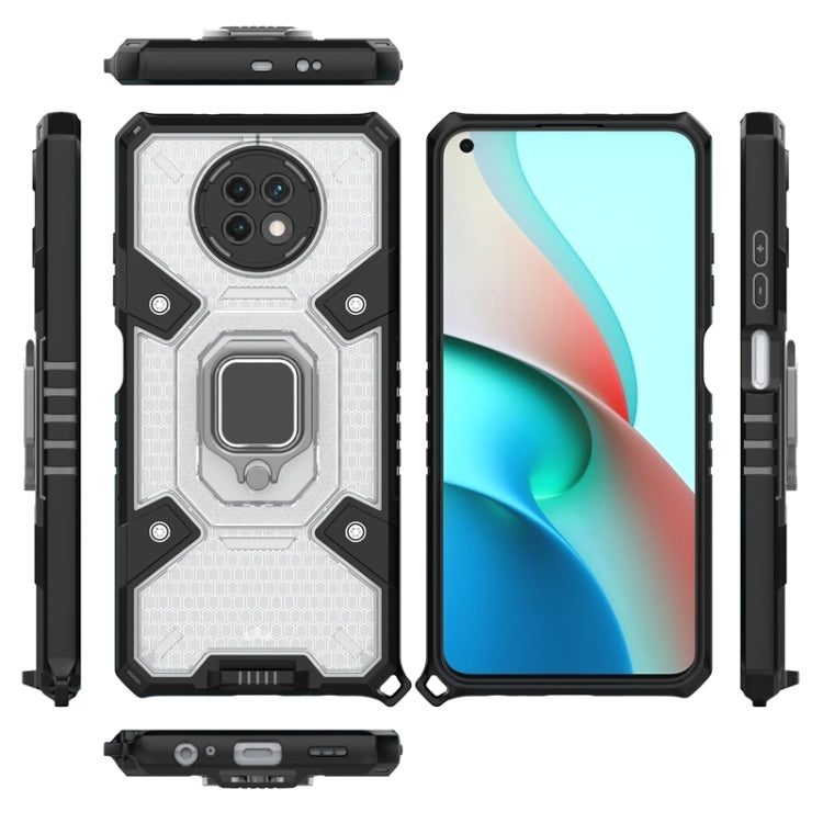 For Xiaomi Redmi Note 9 5G Space PC+TPU Ring Holder Protective Case