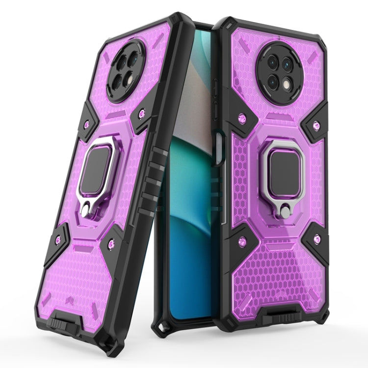 For Xiaomi Redmi Note 9 5G Space PC+TPU Ring Holder Protective Case