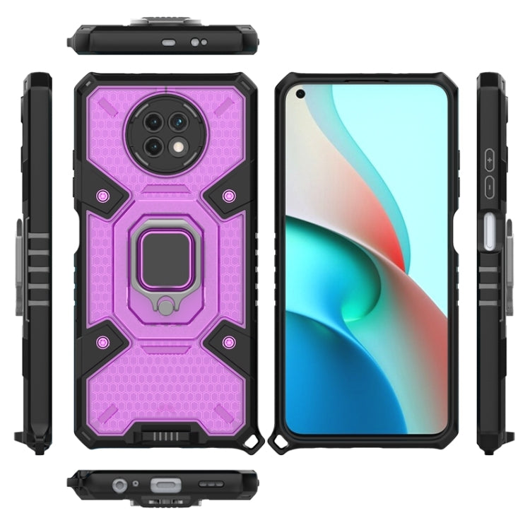 For Xiaomi Redmi Note 9 5G Space PC+TPU Ring Holder Protective Case