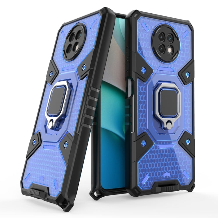 For Xiaomi Redmi Note 9 5G Space PC+TPU Ring Holder Protective Case