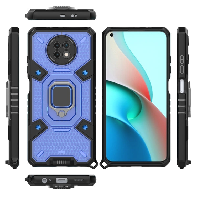 For Xiaomi Redmi Note 9 5G Space PC+TPU Ring Holder Protective Case