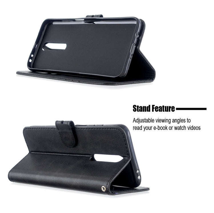 For Xiaomi Redmi K30 Stitching Style 2-Color Cow Texture Horizontal Flip PU Leather Case with Holder & Card Slot & Lanyard