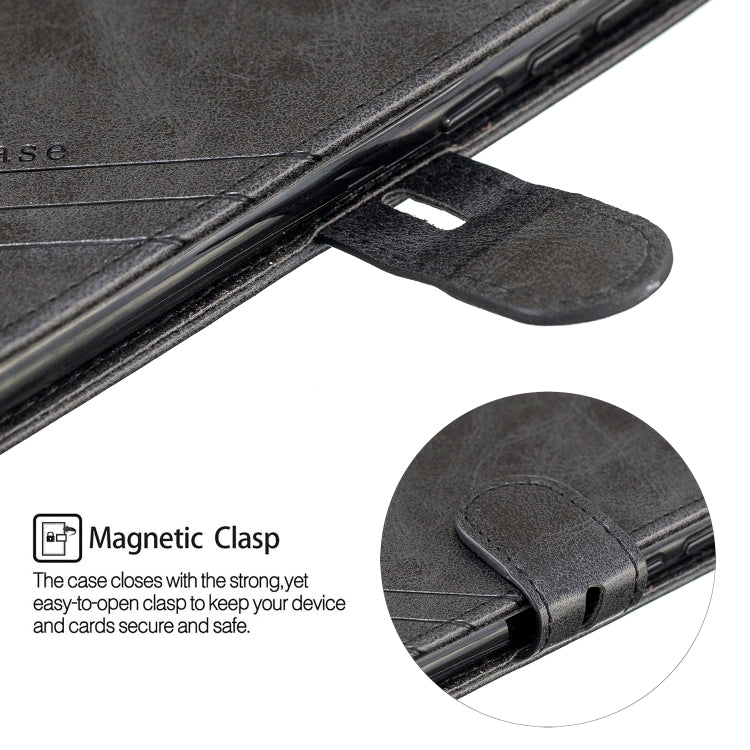 For Xiaomi Redmi K30 Stitching Style 2-Color Cow Texture Horizontal Flip PU Leather Case with Holder & Card Slot & Lanyard