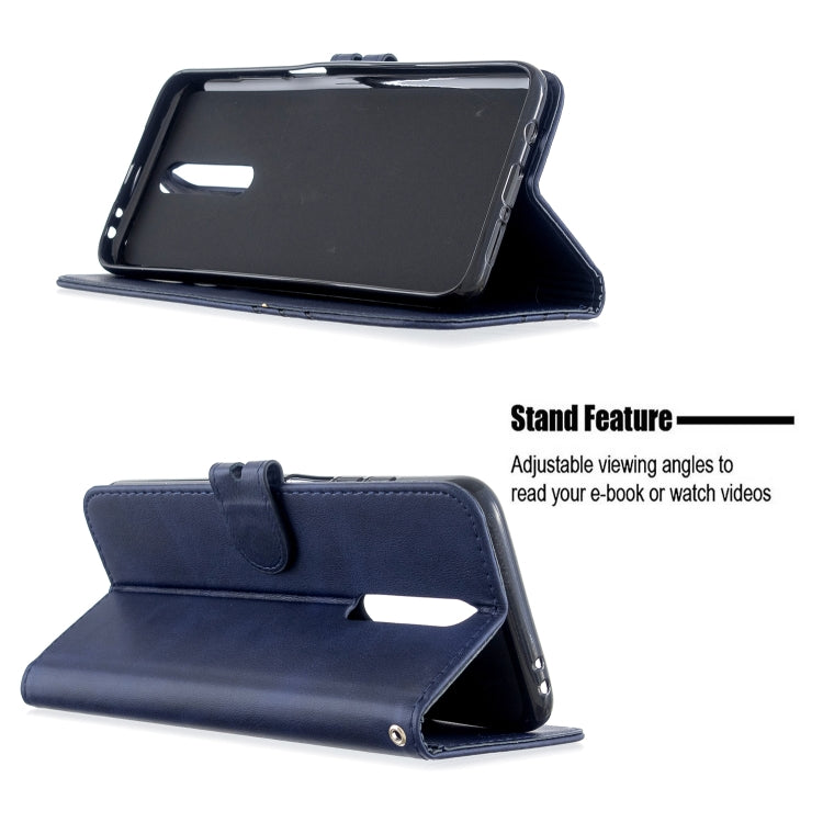 For Xiaomi Redmi K30 Stitching Style 2-Color Cow Texture Horizontal Flip PU Leather Case with Holder & Card Slot & Lanyard