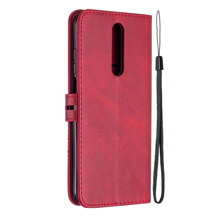 For Xiaomi Redmi K30 Stitching Style 2-Color Cow Texture Horizontal Flip PU Leather Case with Holder & Card Slot & Lanyard