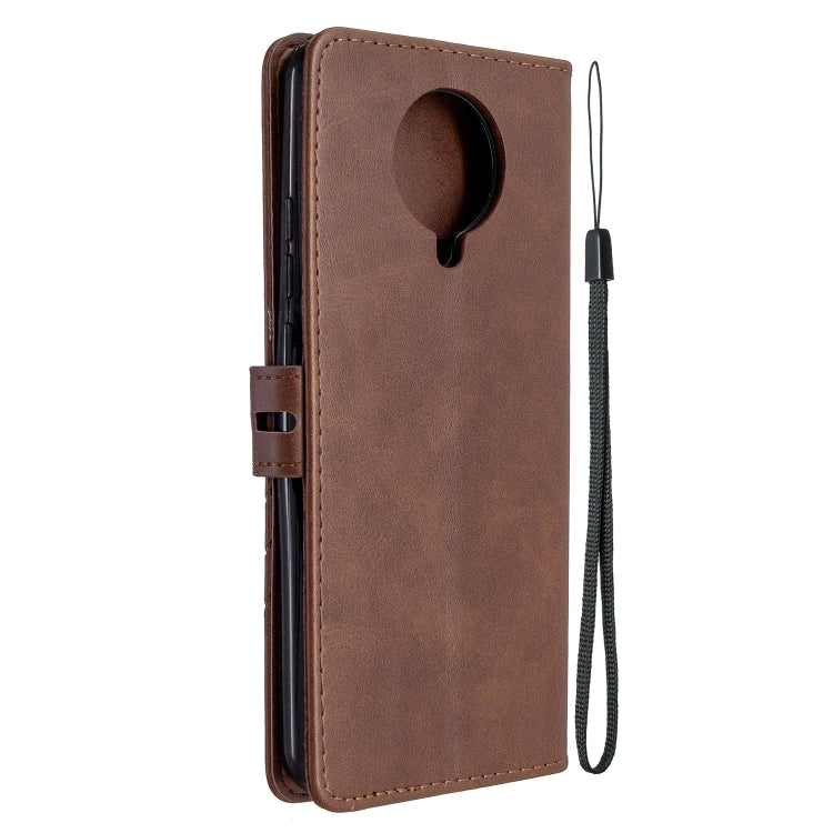 For Xiaomi Redmi K30 Pro Stitching Style 2-Color Cow Texture Horizontal Flip PU Leather Case with Holder & Card Slot & Lanyard