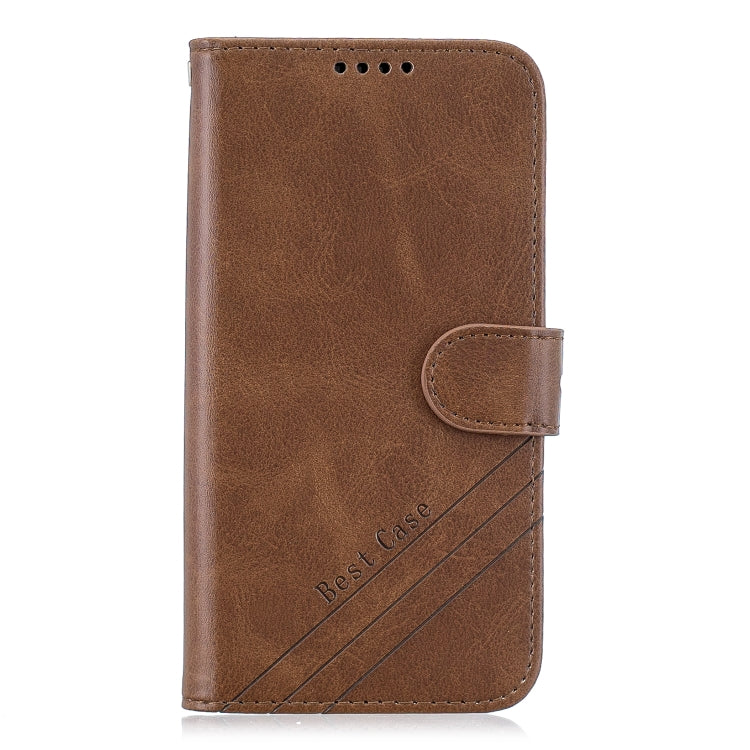For Xiaomi Mi 10 5G / Mi 10 Pro 5G Stitching Style 2-Color Cow Texture Horizontal Flip PU Leather Case with Holder & Card Slot & Lanyard