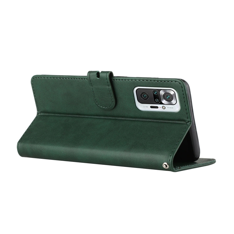 For Xiaomi Redmi Note 10 Pro Stitching Style 2-Color Cow Texture Horizontal Flip PU Leather Case with Holder & Card Slot & Lanyard