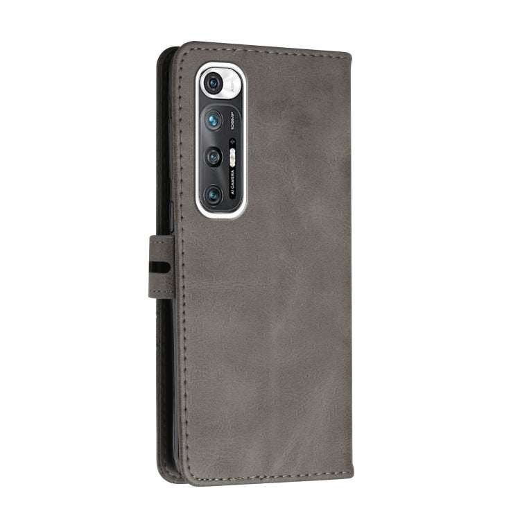 For Xiaomi Mi 10S Stitching Style 2-Color Cow Texture Horizontal Flip PU Leather Case with Holder & Card Slot & Lanyard