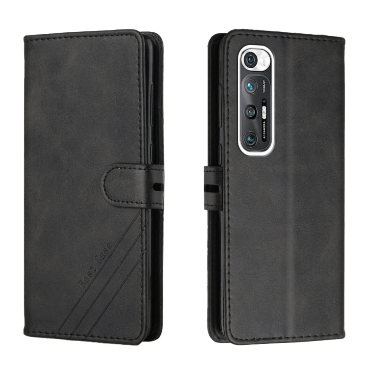 For Xiaomi Mi 10S Stitching Style 2-Color Cow Texture Horizontal Flip PU Leather Case with Holder & Card Slot & Lanyard