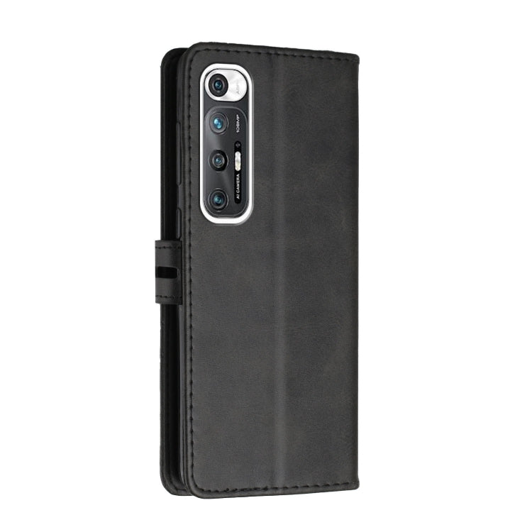 For Xiaomi Mi 10S Stitching Style 2-Color Cow Texture Horizontal Flip PU Leather Case with Holder & Card Slot & Lanyard