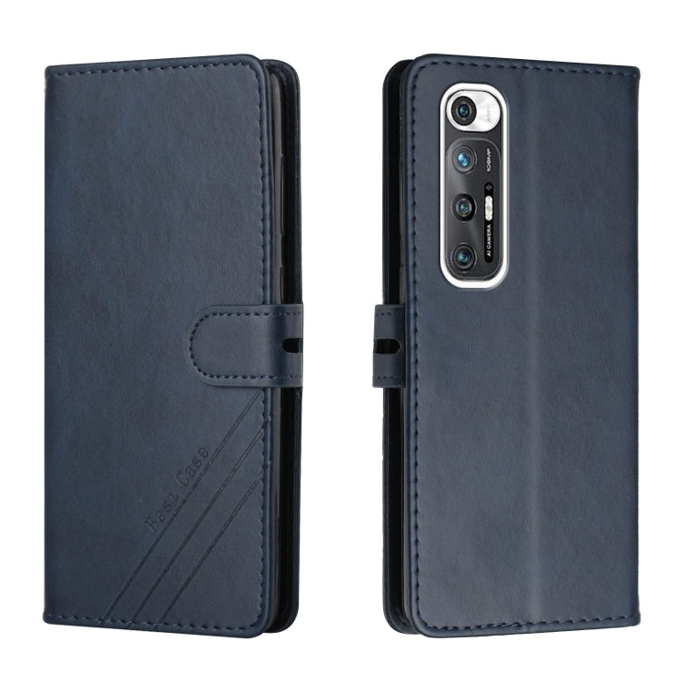 For Xiaomi Mi 10S Stitching Style 2-Color Cow Texture Horizontal Flip PU Leather Case with Holder & Card Slot & Lanyard