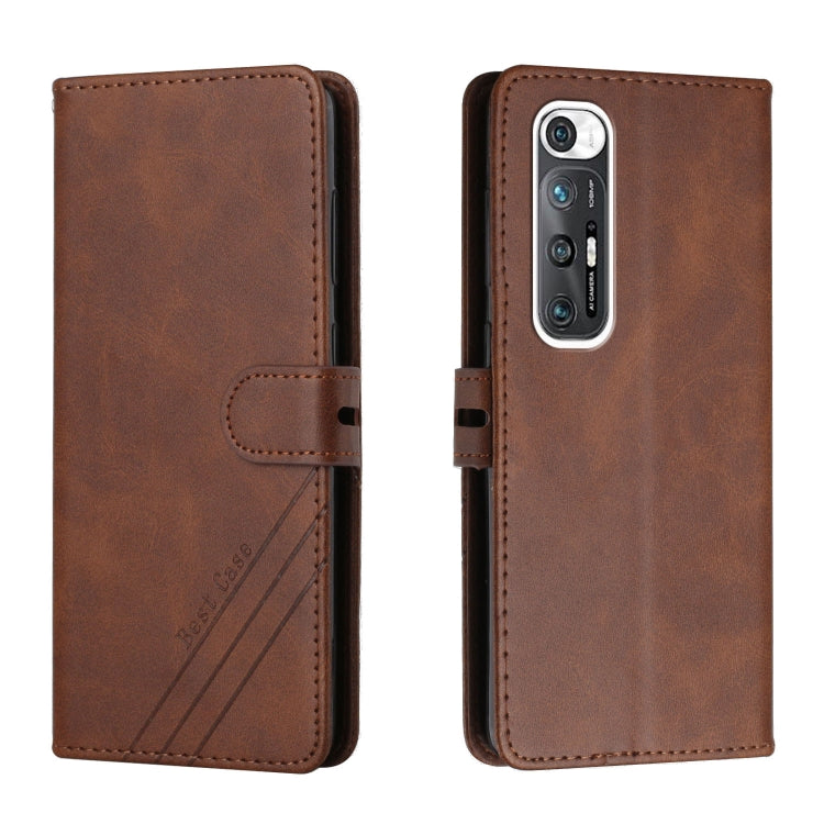 For Xiaomi Mi 10S Stitching Style 2-Color Cow Texture Horizontal Flip PU Leather Case with Holder & Card Slot & Lanyard