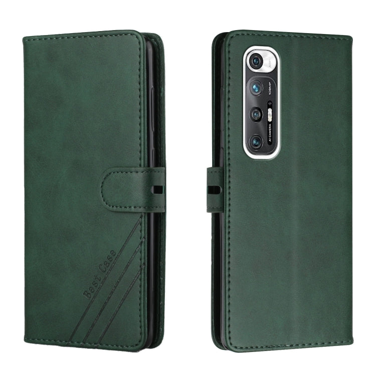 For Xiaomi Mi 10S Stitching Style 2-Color Cow Texture Horizontal Flip PU Leather Case with Holder & Card Slot & Lanyard