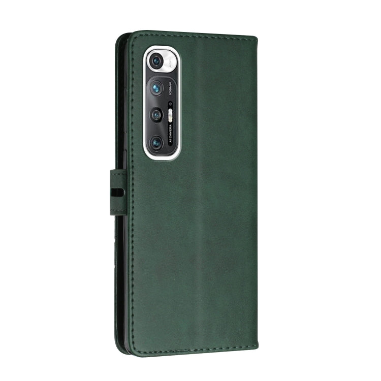 For Xiaomi Mi 10S Stitching Style 2-Color Cow Texture Horizontal Flip PU Leather Case with Holder & Card Slot & Lanyard