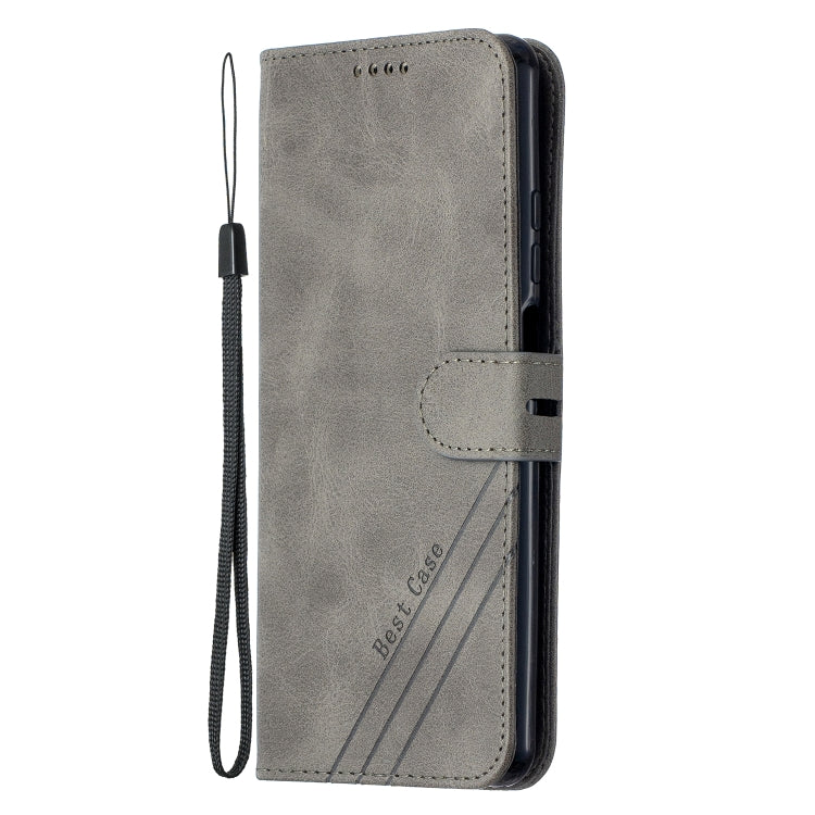 For Xiaomi Mi 10T Lite 5G Stitching Style 2-Color Cow Texture Horizontal Flip PU Leather Case with Holder & Card Slot & Lanyard