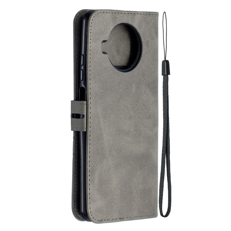 For Xiaomi Mi 10T Lite 5G Stitching Style 2-Color Cow Texture Horizontal Flip PU Leather Case with Holder & Card Slot & Lanyard