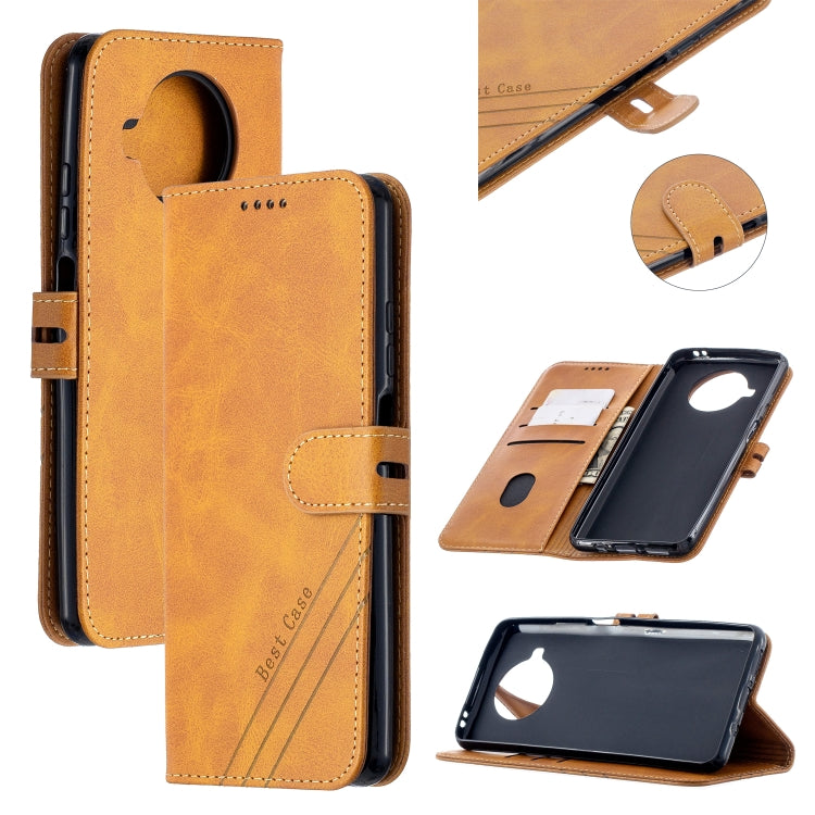For Xiaomi Mi 10T Lite 5G Stitching Style 2-Color Cow Texture Horizontal Flip PU Leather Case with Holder & Card Slot & Lanyard