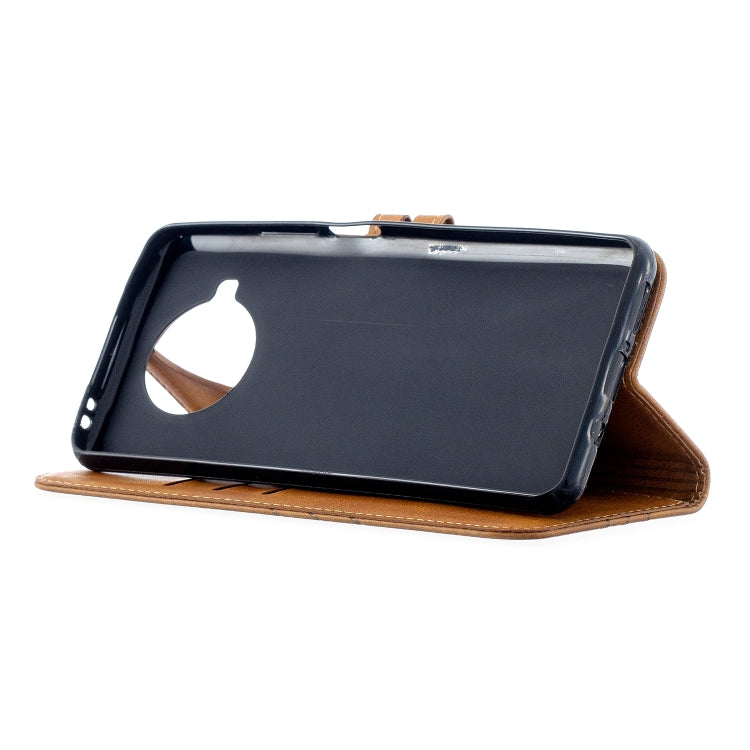 For Xiaomi Mi 10T Lite 5G Stitching Style 2-Color Cow Texture Horizontal Flip PU Leather Case with Holder & Card Slot & Lanyard