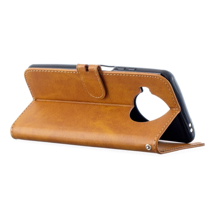 For Xiaomi Mi 10T Lite 5G Stitching Style 2-Color Cow Texture Horizontal Flip PU Leather Case with Holder & Card Slot & Lanyard