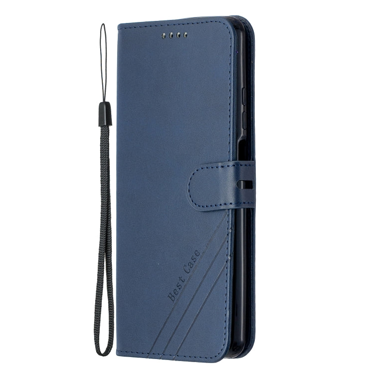 For Xiaomi Mi 10T Lite 5G Stitching Style 2-Color Cow Texture Horizontal Flip PU Leather Case with Holder & Card Slot & Lanyard