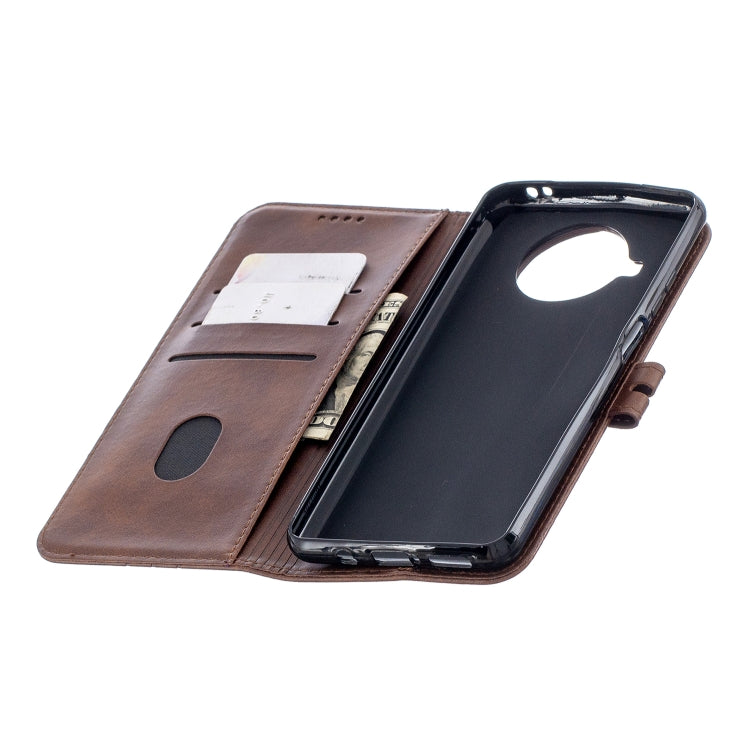 For Xiaomi Mi 10T Lite 5G Stitching Style 2-Color Cow Texture Horizontal Flip PU Leather Case with Holder & Card Slot & Lanyard