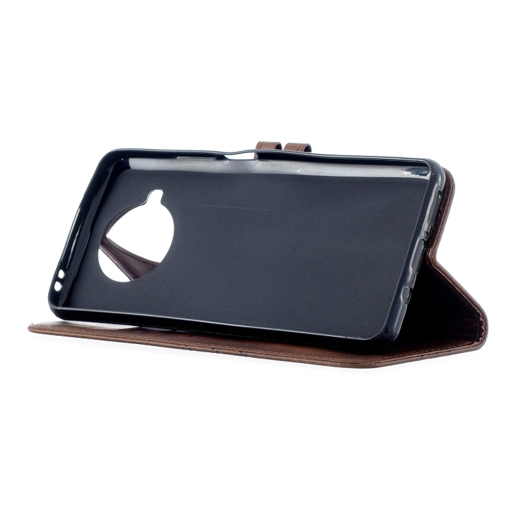 For Xiaomi Mi 10T Lite 5G Stitching Style 2-Color Cow Texture Horizontal Flip PU Leather Case with Holder & Card Slot & Lanyard