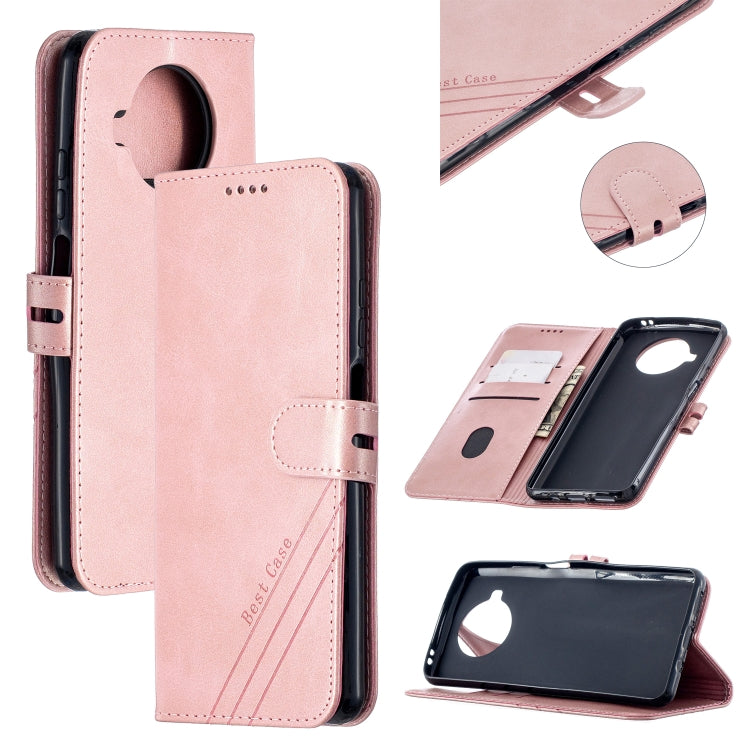For Xiaomi Mi 10T Lite 5G Stitching Style 2-Color Cow Texture Horizontal Flip PU Leather Case with Holder & Card Slot & Lanyard
